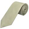 Plain Khaki Green Silk Classic Men's Tie