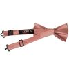 Pre Tied Dusty Rose Satin Silk Boys Bow Tie Age 4-7