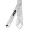 Silver with White Spot Silk Skinny Tie and Pocket Square Set