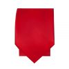 Plain Scarlet Red Skinny Men's Tie and Pocket Square Set
