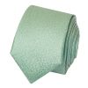 Plain Green Textured Silk Skinny Boys Tie