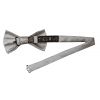 Plain Silver Handmade Mens Bow Tie