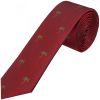 Burgundy Palm Tree Silk Skinny Men's Tie