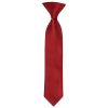Pre Tied Red Wine Satin Boys Tie and Pocket Square Set Age 4-7
