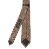Light Brown Check Tweed Skinny Boys Tie