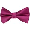 Pre Tied Fuchsia Satin Boys Bow Tie Age 4-7
