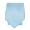 Plain Sky Blue Satin Skinny Boys Tie