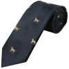 Navy Dog Head Classic Men's Tie