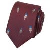 Burgundy Ice Lolly Silk Skinny Men's Tie