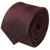 Burgundy Textured Skinny Tie and Pocket Square Set