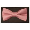Plain Rose Gold Handmade Mens Bow Tie