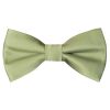 Pre Tied Sage Green Satin Boys Bow Tie Age 4-7