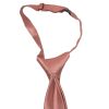 Pre Tied Dusty Rose Satin Silk Boys Tie Age 4-7