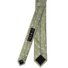 Kahki Green Large White Spot Skinny Men's Tie