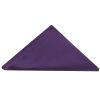 Plain Purple Satin Classic Men's Tie and Pocket Square Set