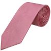 Plain Dusty Pink Silk Classic Men's Tie and Pocket Square Set