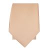Plain Light Peach Satin Silk Skinny Men's Tie