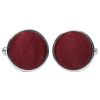Plain Burgundy Cufflinks