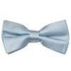 Pre Tied Light Blue Satin Boys Bow Tie Age 4-7