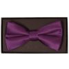 Plain Plum Handmade Mens Bow Tie