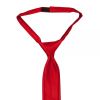 Pre Tied Scarlet Red Satin Boys Tie and Pocket Square Set Age 4-7