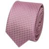 Dusty Pink Textured Skinny Tie 