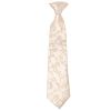 Pre Tied Nude Floral Boys Tie Age 4-7