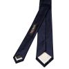 Navy Silk Twill Skinny Mens Tie and Pocket Square Set