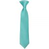 Pre Tied Tiffany Blue Satin Boys Tie Age 4-7