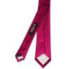 Fuchsia Pink Silk Twill Skinny Mens Tie