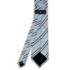 Blue Twin Stripe Classic Men's Tie and Pocket Square Set
