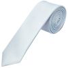 Plain Sky Blue Silk Skinny Men's Tie and Pocket Square Set