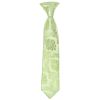 Pre Tied Sage Green Paisley Boys Tie Age 4-7