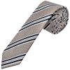 Silver Twin Stripe Skinny Men's Tie