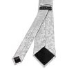 Silver Floral Classic Men's Tie