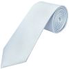 Plain Sky Blue Silk Classic Men's Tie and Pocket Square Set