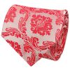 Bright Red Paisley Classic Men's Tie