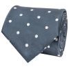 Navy Large White Spot Classic Men's Tie
