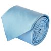 END OF SEASON Plain Sky Blue Satin Classic Men's Tie