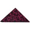 Black with Fuchsia Floral Skinny Boys Tie and Pocket Square Set