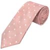 Rose Gold Large White Spot Classic Men's Tie