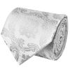 Silver Paisley Classic Men's Tie