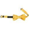 Pre Tied Yellow Gold Satin Boys Bow Tie and Pocket Square Set