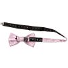 Light Dusty Pink Paisley Handmade Mens Bow Tie