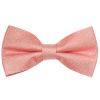Pre Tied Pink Textured Silk Boys Bow Tie Age 4-7