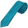Turquoise Silk Twill Skinny Mens Tie