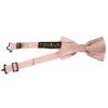 END OF SEASON STOCK Pre Tied Rose Gold Textured Silk Boys Bow Tie Age 4-7