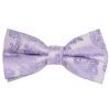 Pre Tied Lilac Paisley Boys Bow Tie Age 4-7