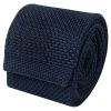 Navy Knitted Skinny Men's Tie