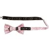 Dusty Pink Floral Handmade Mens Bow Tie